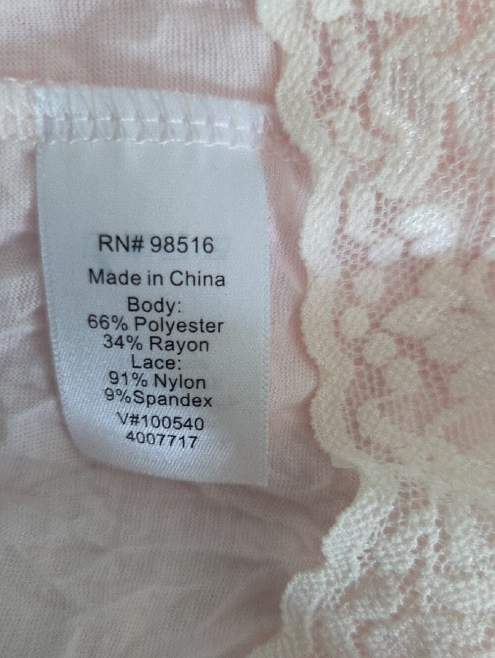 Coldwater Creek Light Pink Lace-Trim Cami - Picture 5 of 5